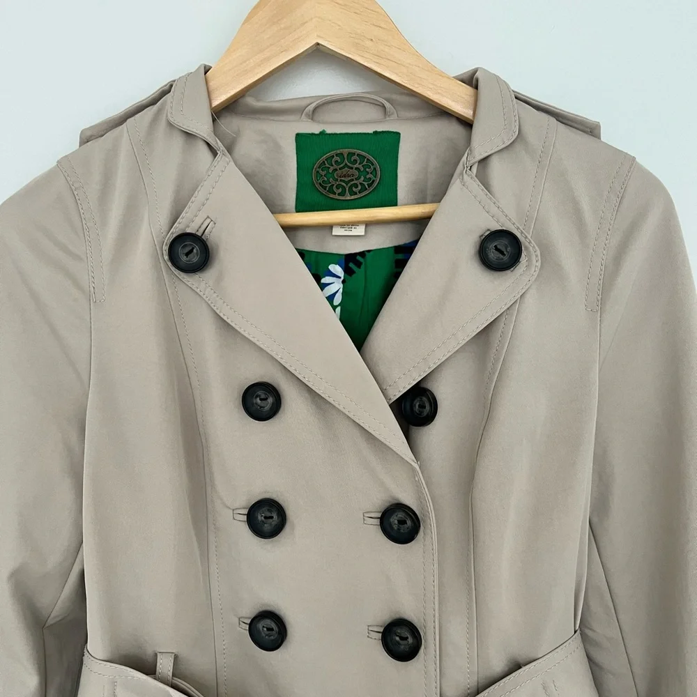 IDRA Anthropologie Two Paths Trench coat 2 - Picture 5 of 10